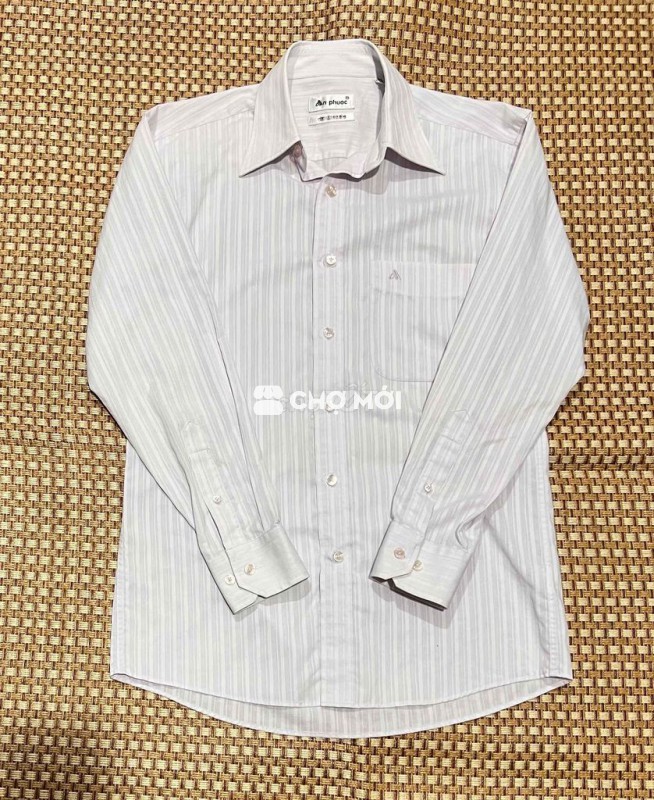 Áo An Phước sz 37 sọc tím nhạt
