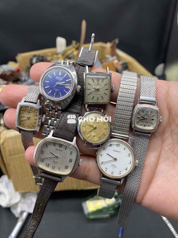 Combo 7 Chiếc Cơ Cổ Seiko và Technos Nhật Thuỵ Nữ