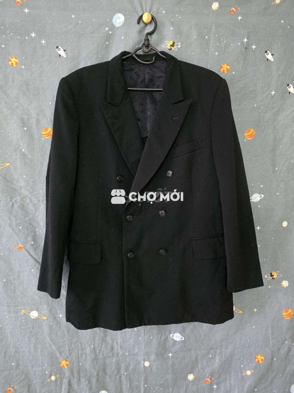 Áo vest nam 6 cúc Đen