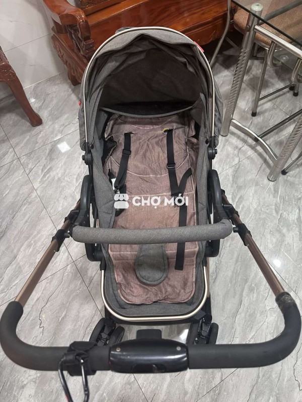 Xe đẩy em bé Belecoo Xám