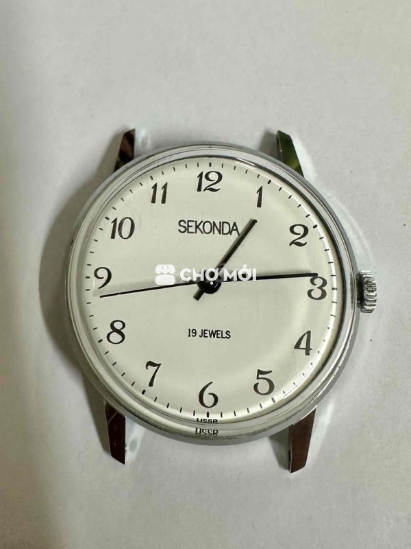 Vintage Sekonda 34mm Nga - cơ Cót tay