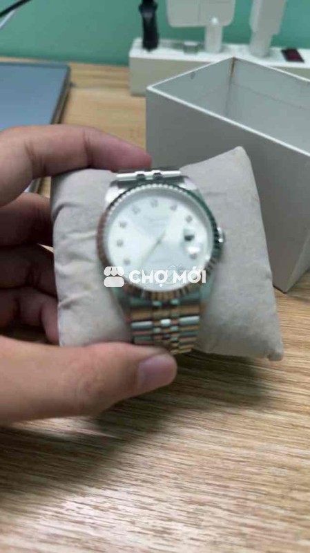 Đồng hồ automatic có lên cót tay hiệu AC đẹp