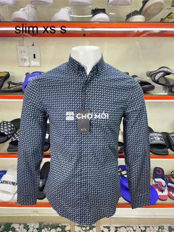 Áo sơ mi A/X Nam XS Xanh đen