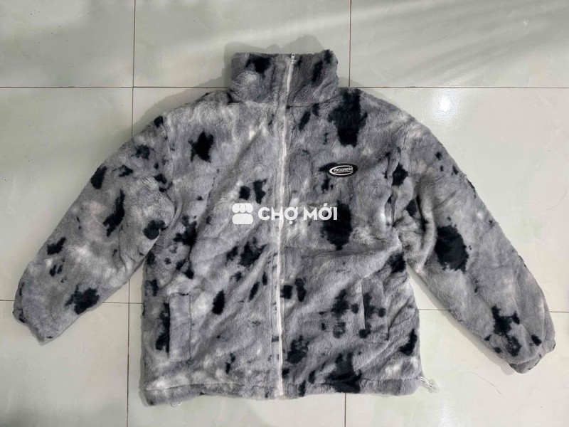 Áo khoác nam lông xám