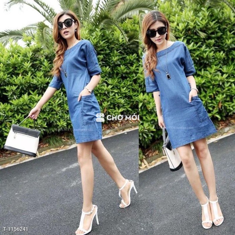 ĐẦM DENIM 2 TÚI - DT805 TTS