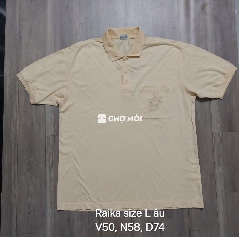 Polo nhật cổ dệt nổi 3D phom XL