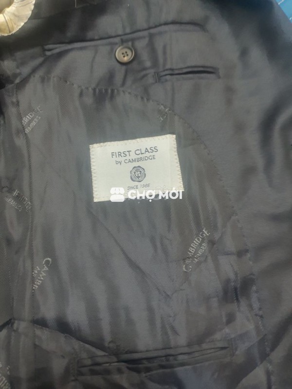 Vest Cambridge Nam Superfine Wool 150s Đen