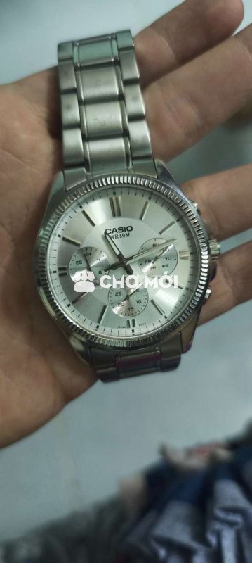 Đồng hồ Casio Nam Kim loại Bạc