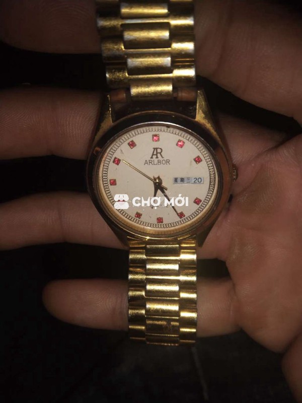 Đồng hồ ARLBOR Nam Vàng Thép không gỉ