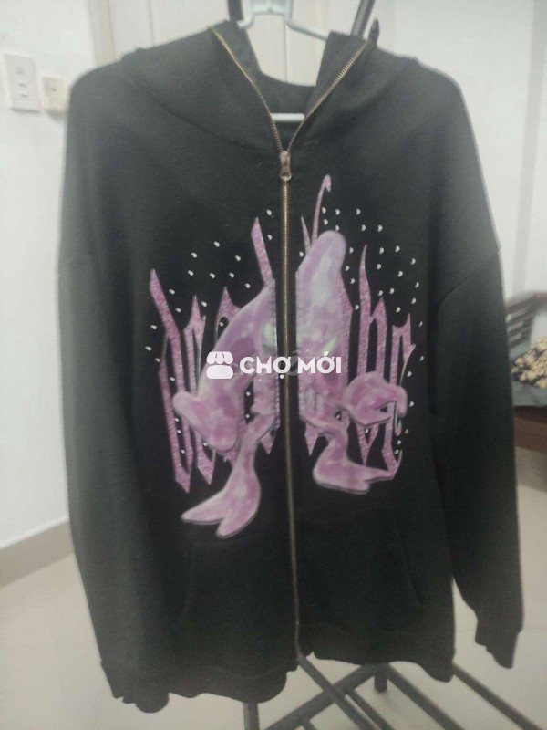 Áo khoác nữ vải đen trẻ trung