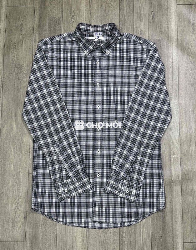 Áo sơ mi Uniqlo kẻ caro nam size M