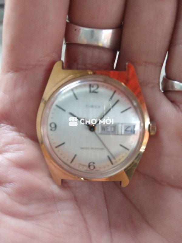 Đồng hồ đeo tay Timex Nam Vàng Kim loại