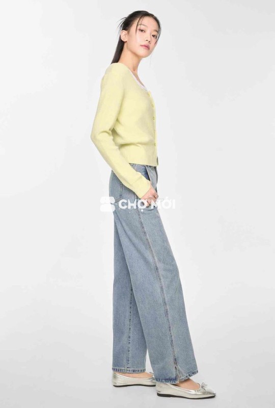Quần jean nữ ống rộng hiệu Mixxo Hàn mới 99%