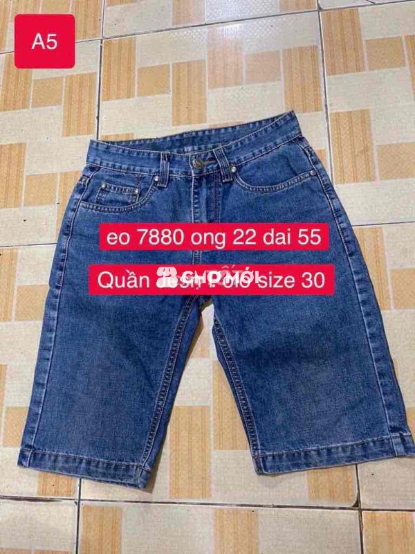 Quần jean Polo nam size 30 Xanh