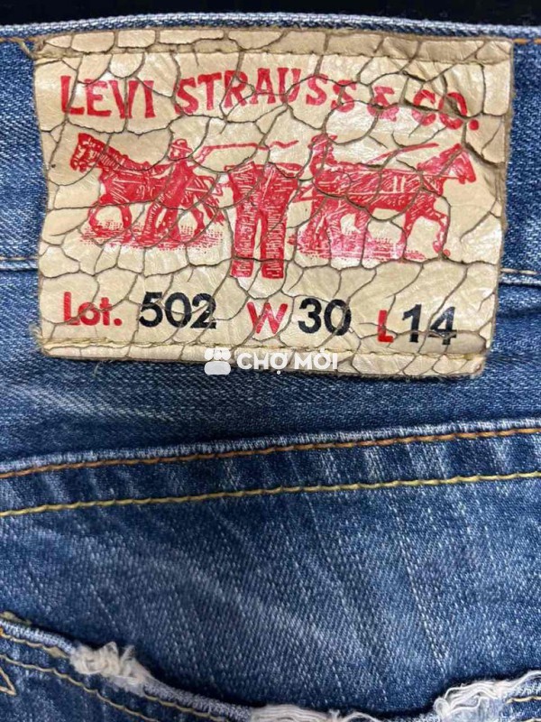 Quần short jean Levis 502 Nam