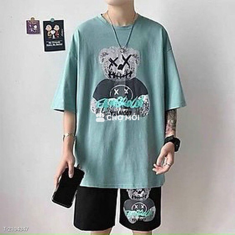 Đồ bộ mặc nhà logo GẤU thun form dưới 70kg TTS