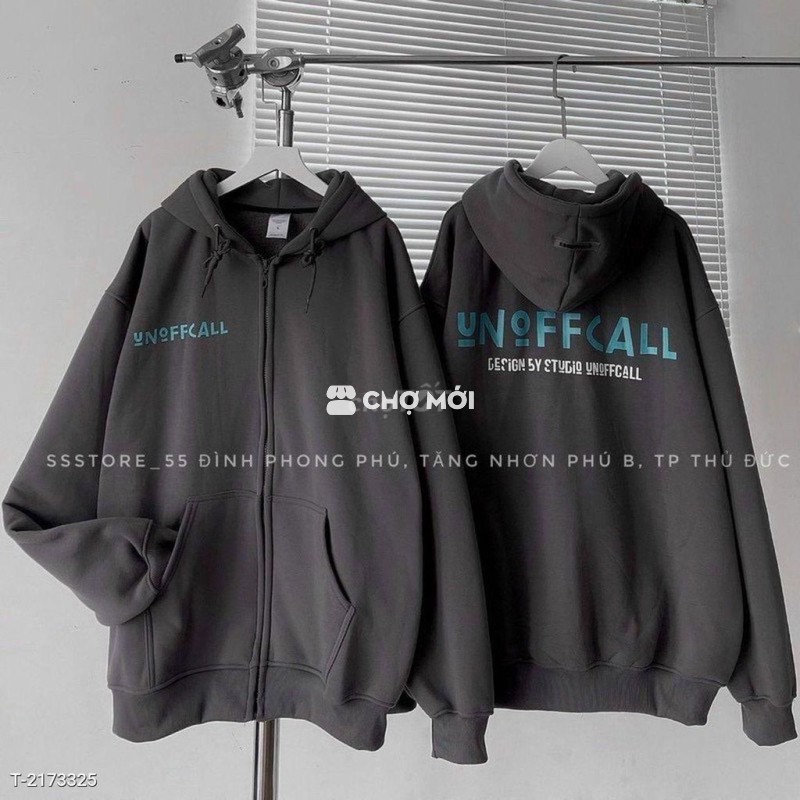 Áo Khoác Hoodie Zip có khóa kéo nỉ bông TTS