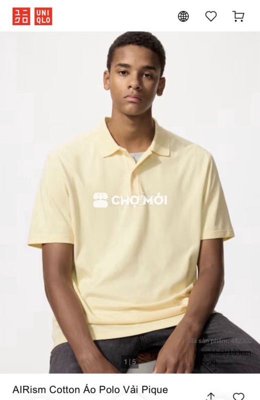 Áo Polo UNIQLO chính hãng 100%. Size L. Mới 99%