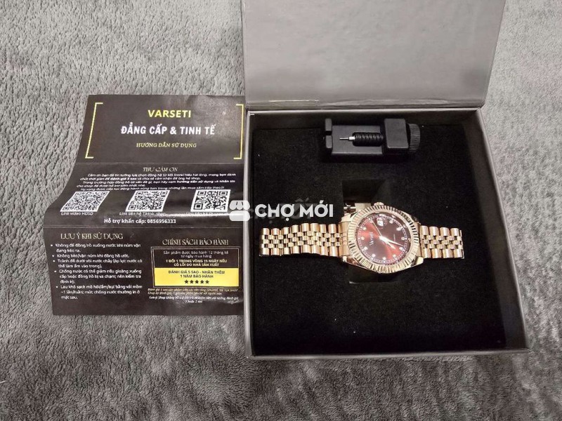 Đồng hồ đeo tay Varseti Nam Vàng hồng