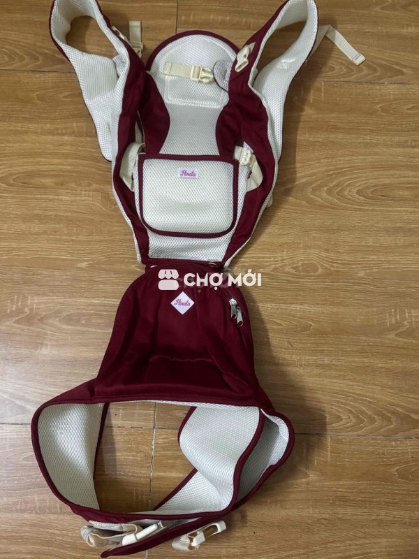 Địu em bé Hinata Vải lưới Đỏ đô Mới