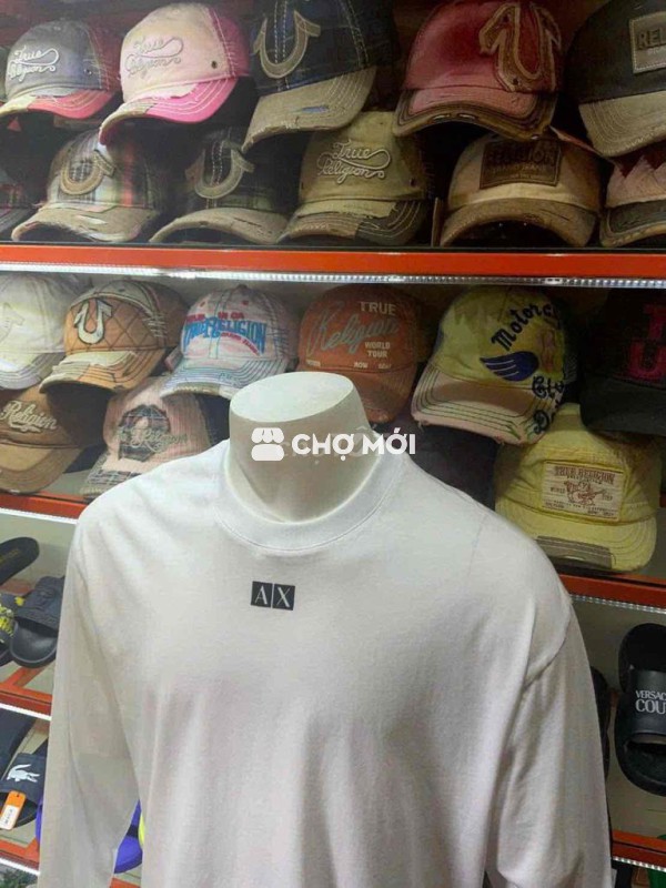 Áo thun tay dài A/X Nam Trắng L