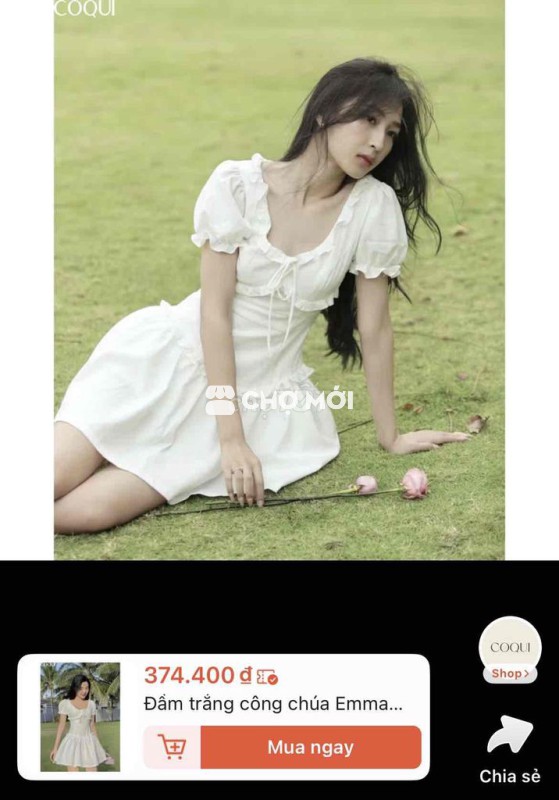 Váy COQUI Nữ size S Trắng