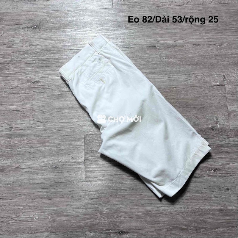 Quần short nam trắng size 82