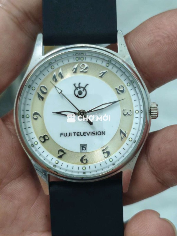 Đồng hồ Nhật, size 37mm, 1 lịch, máy vàng Myota