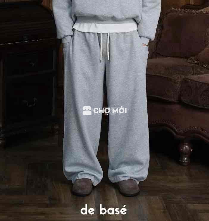 Quần nỉ nam màu xám size L