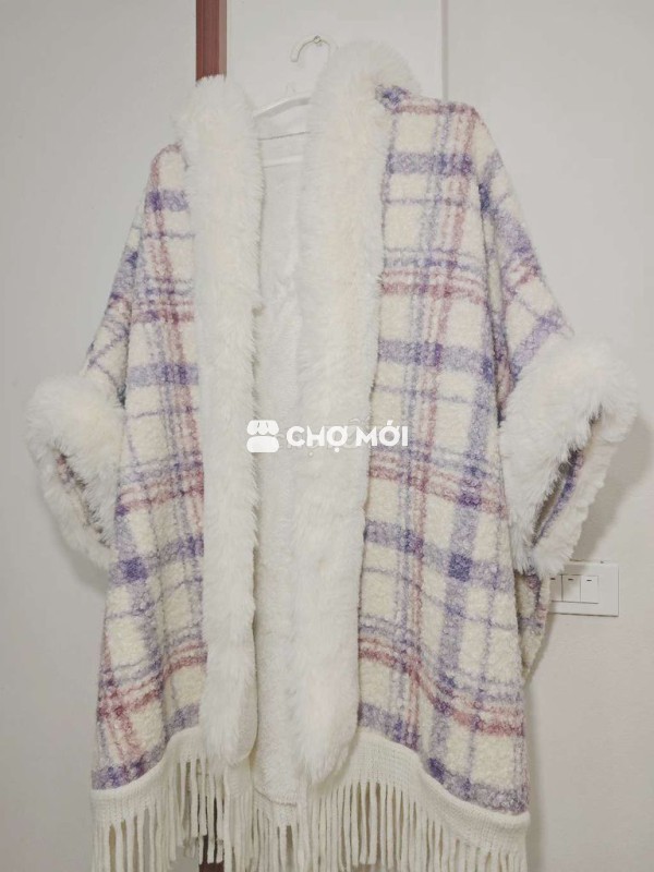 Áo khoác nữ lót lông Vintage