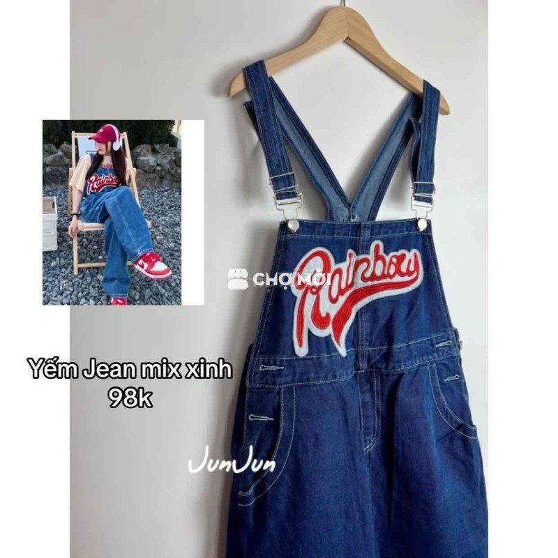 Yếm quần Jean nữ