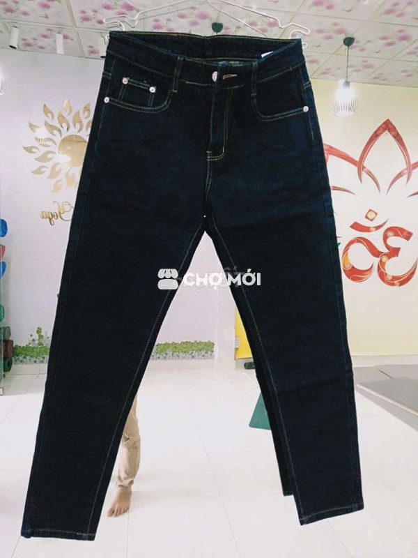 Quần jean size 30 nam vải jean xanh đậm