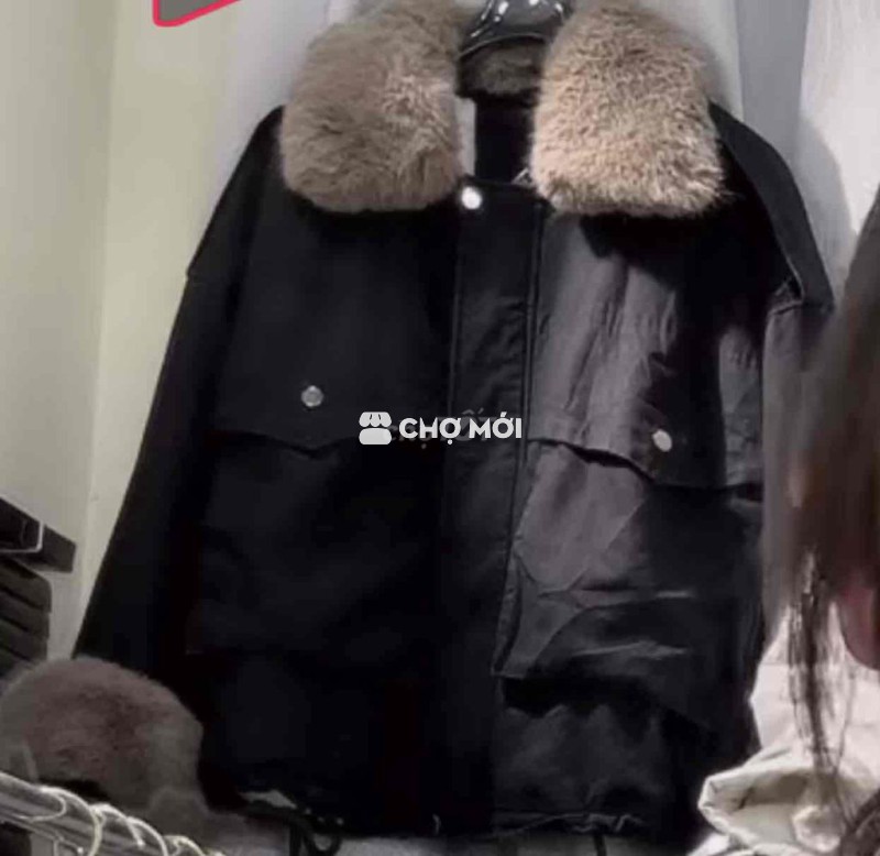 Áo khoác Nữ Lông Đen