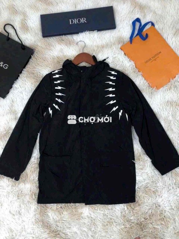 Áo khoác Parka Neil Barrett Dù Đen