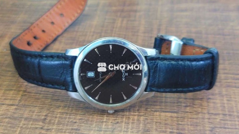 Đồng hồ Edox Nam 34mm Đen