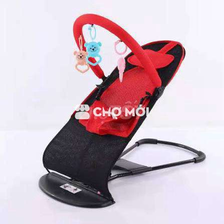 Nôi nhún trẻ em lưới màu đỏ