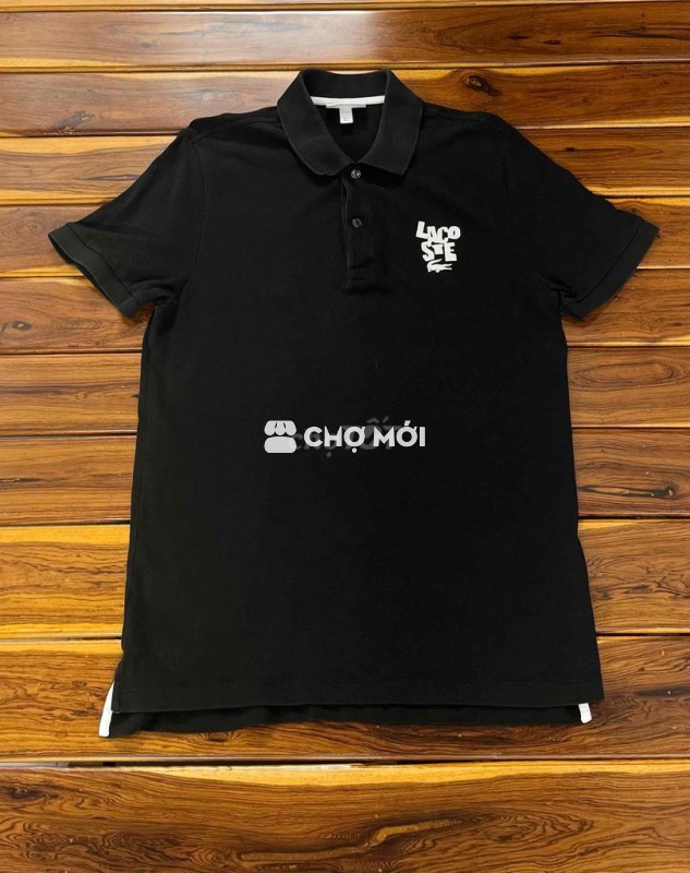 Áo polo Lacoste nam size M Đen