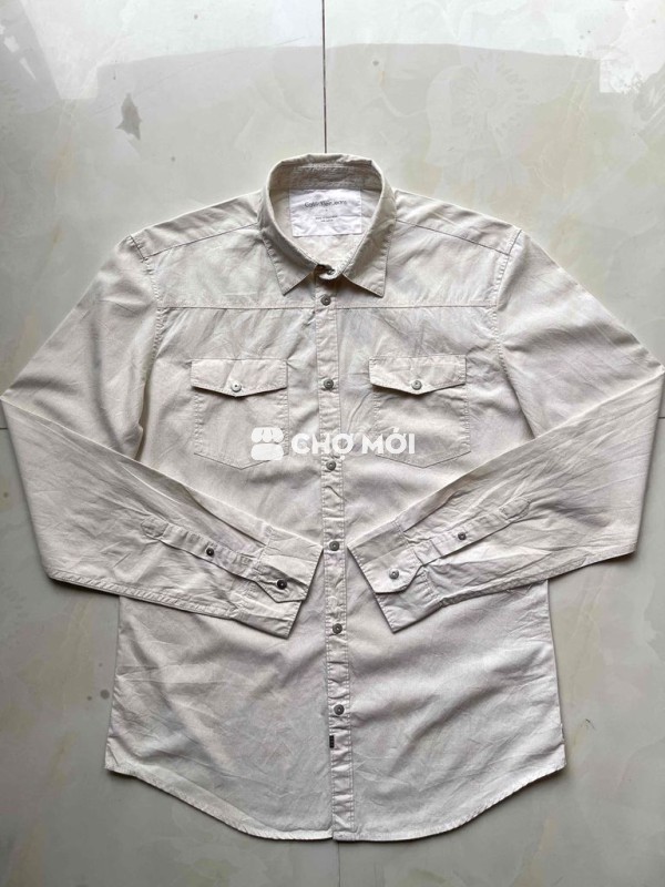 Áo sơ mi Calvin Klein Jeans Nam Size M chính hãng