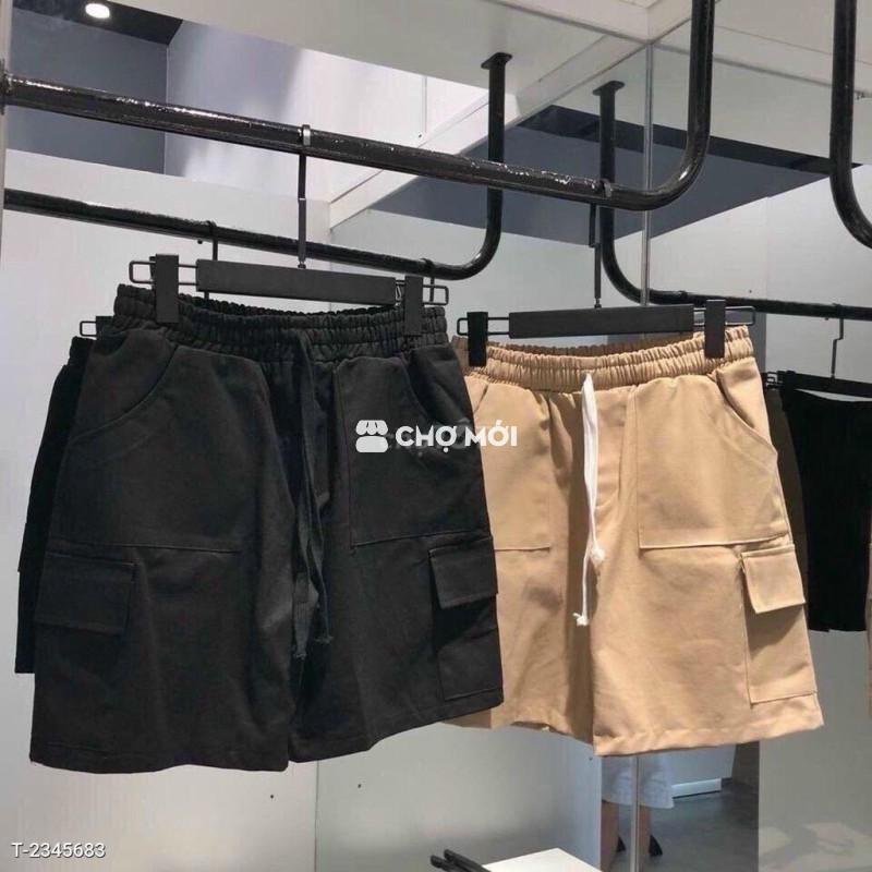 Quần kaki lửng có túi hộp Chất kaki mềm mịn TTS