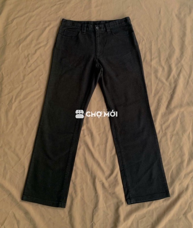 🔔Quần Kaki NHẬT - sz 31 - eo 82 - đen - FREE SHIP