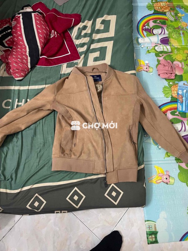 Áo khoác Torano Nam Da lộn Nâu