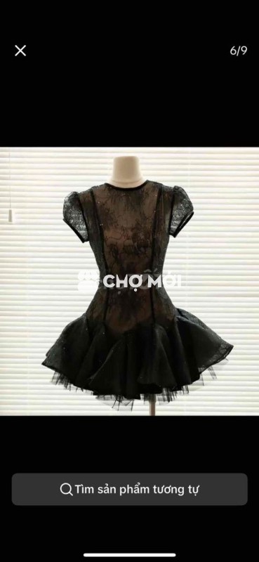 Váy Nữ Ren Đen Eo dưới 80