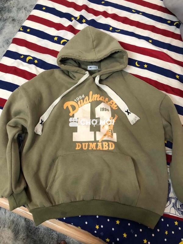 Áo hoodie unisex over size