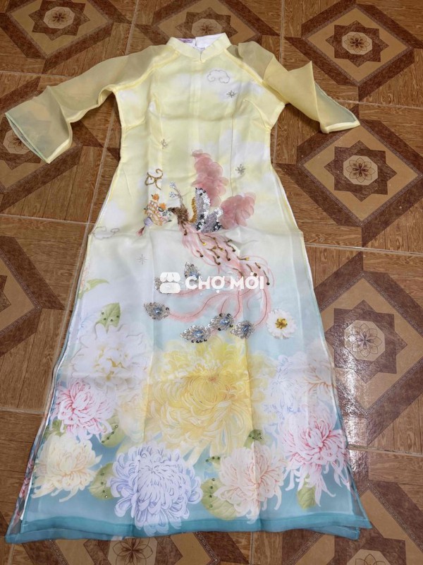 Áo dài Nữ Vải lụa Vàng