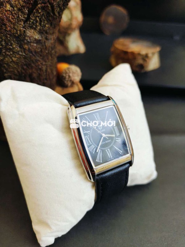 Đồng hồ Scudo Nam Dây da Đen