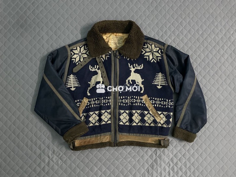 Áo khoác nam len oversize