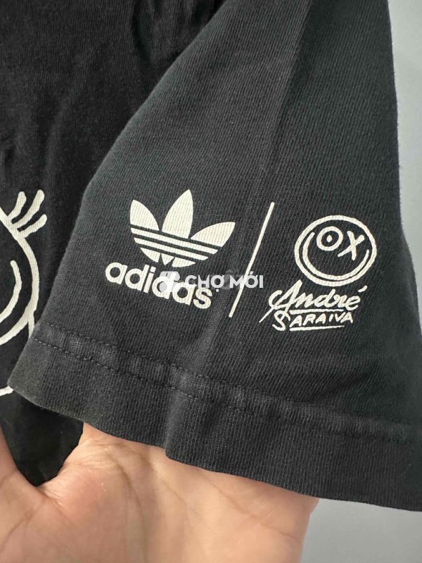 Áo thun Adidas Đen size S (chính hãng )