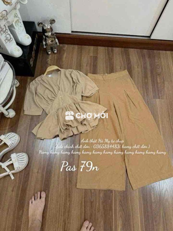 Set áo quần kiểu chất lụa