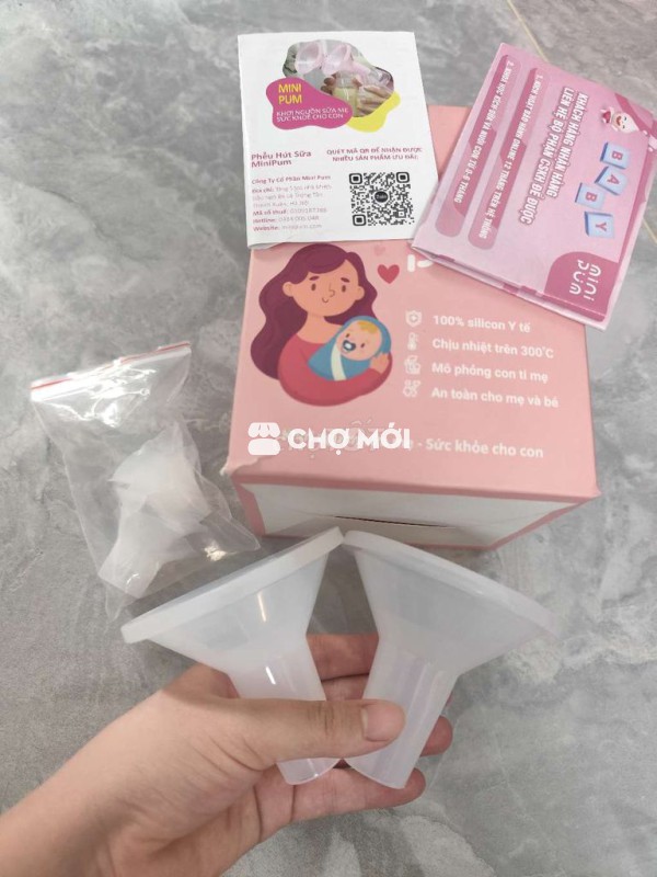 Phễu hút sữa MiniPump Silicon new 99%