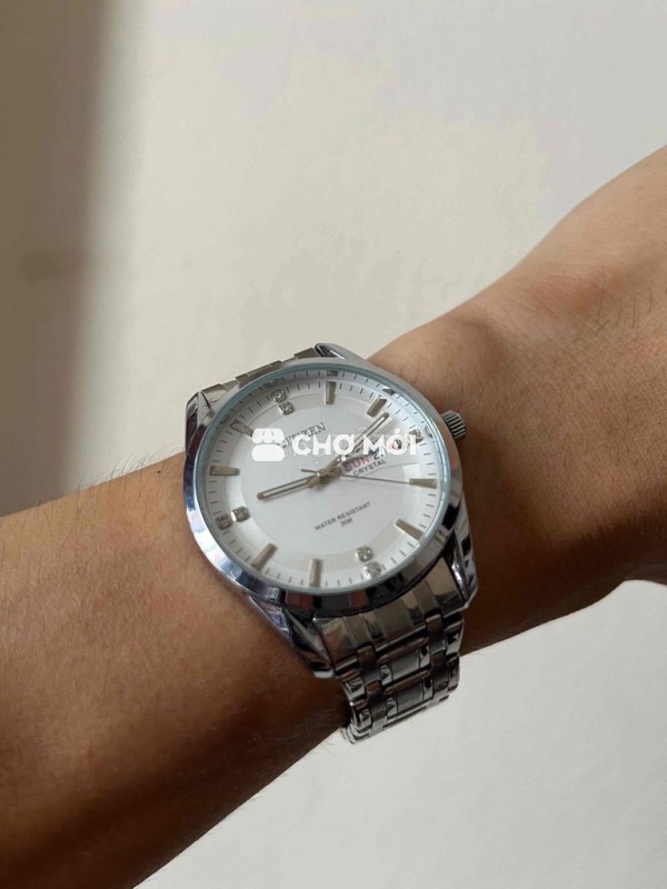 Đồng hồ Citizen Nam Bạc Thép không gỉ